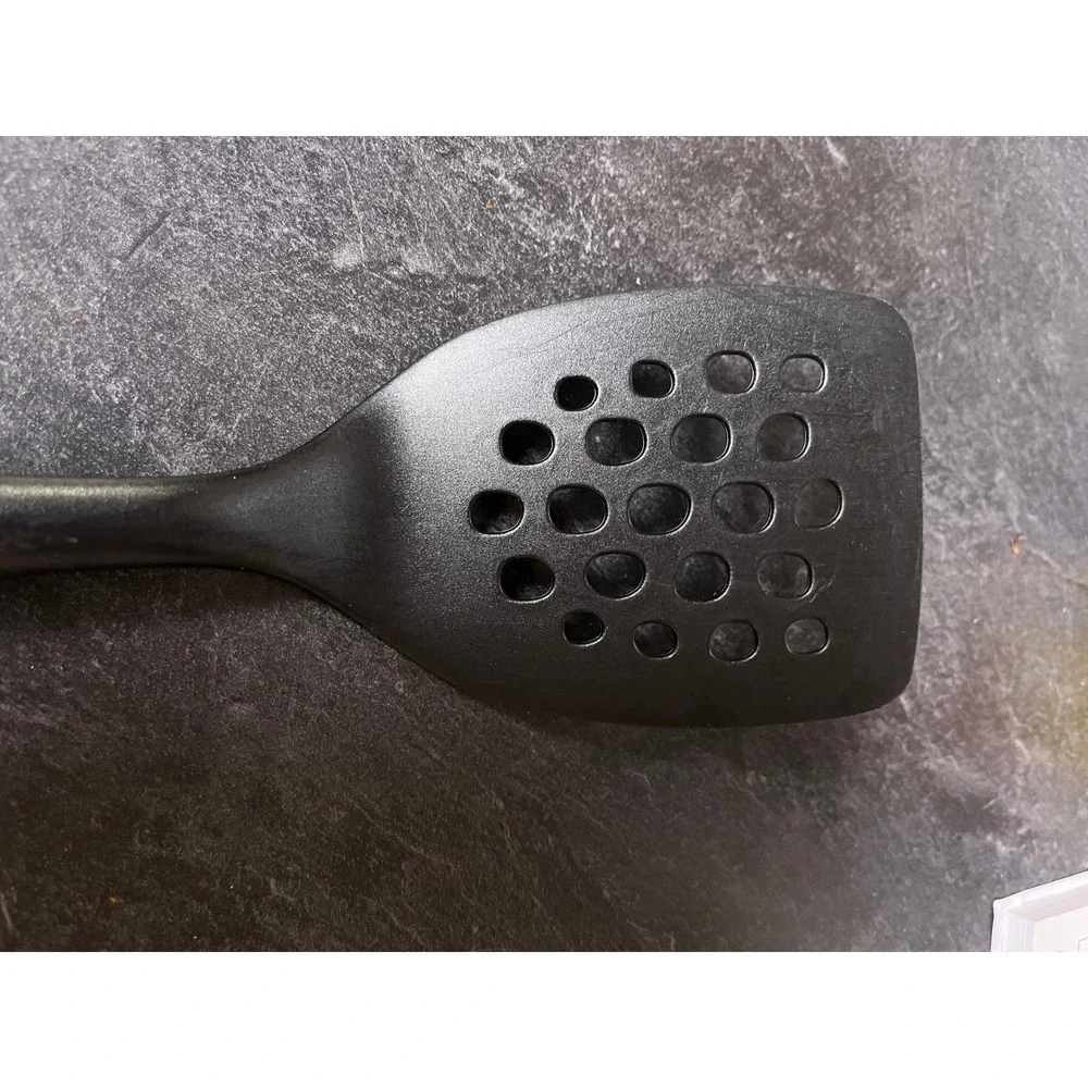 OXO Good Grips Black Nylon Slotted‎ Turner Spatula Non-Stick Safe Heat Resistant